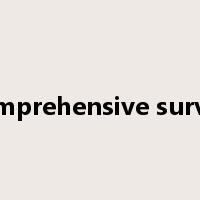 comprehensive survey是什么意思