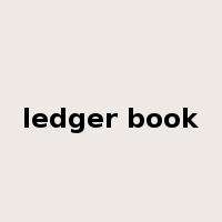 ledger book是什么意思