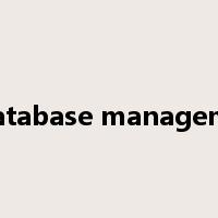 relational database management system是什么意思