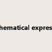 mathematical expression是什么意思