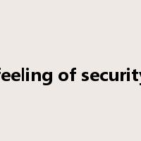 feeling of security是什么意思