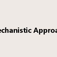 Mechanistic Approach是什么意思