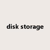 disk storage是什么意思