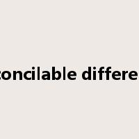 irreconcilable differences是什么意思