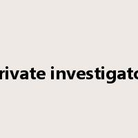 private investigator是什么意思