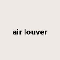air louver是什么意思