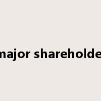 major shareholder是什么意思