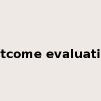 outcome evaluation是什么意思