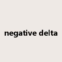 negative delta是什么意思