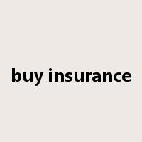 buy insurance是什么意思