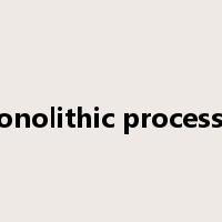 monolithic processor是什么意思