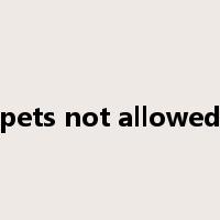 pets not allowed是什么意思
