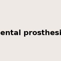 dental prosthesis是什么意思