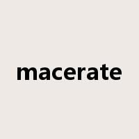 macerate是什么意思