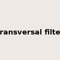 transversal filter是什么意思