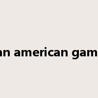 pan american games是什么意思
