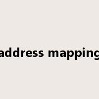 address mapping是什么意思