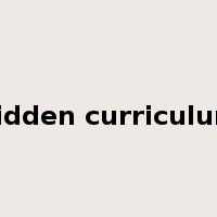 hidden curriculum是什么意思