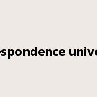 correspondence university是什么意思