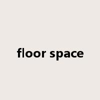 floor space是什么意思