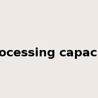 processing capacity是什么意思