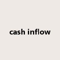 cash inflow是什么意思