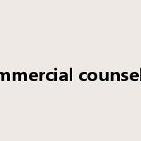 commercial counsellor是什么意思