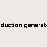 induction generator是什么意思