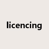 licencing是什么意思