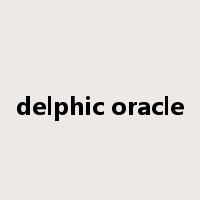 delphic oracle是什么意思
