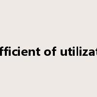 coefficient of utilization是什么意思