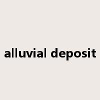 alluvial deposit是什么意思