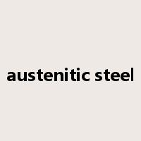 austenitic steel是什么意思
