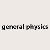 general physics是什么意思