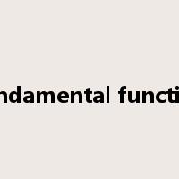 fundamental function是什么意思