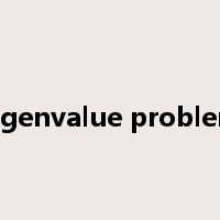 eigenvalue problem是什么意思