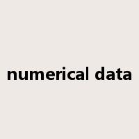 numerical data是什么意思