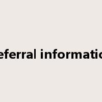 Referral information是什么意思