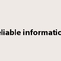 reliable information是什么意思
