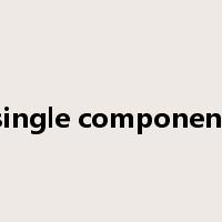 single component是什么意思
