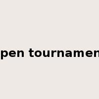 open tournament是什么意思