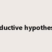 inductive hypothesis是什么意思