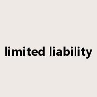 limited liability是什么意思