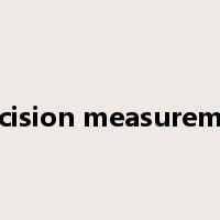 precision measurement是什么意思