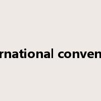 international convention是什么意思