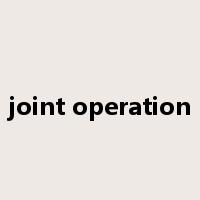 joint operation是什么意思