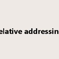 relative addressing是什么意思