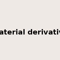 material derivative是什么意思