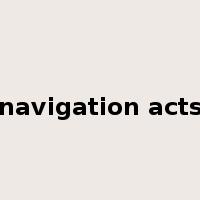 navigation acts是什么意思