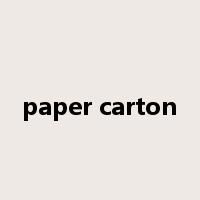 paper carton是什么意思